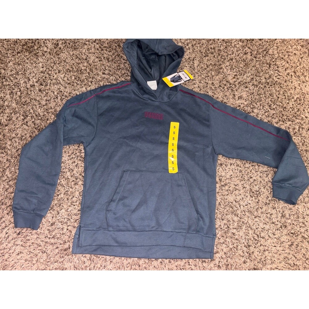 Women’s Puma Pullover Fleece Hoodie Blue‎ NWT Small